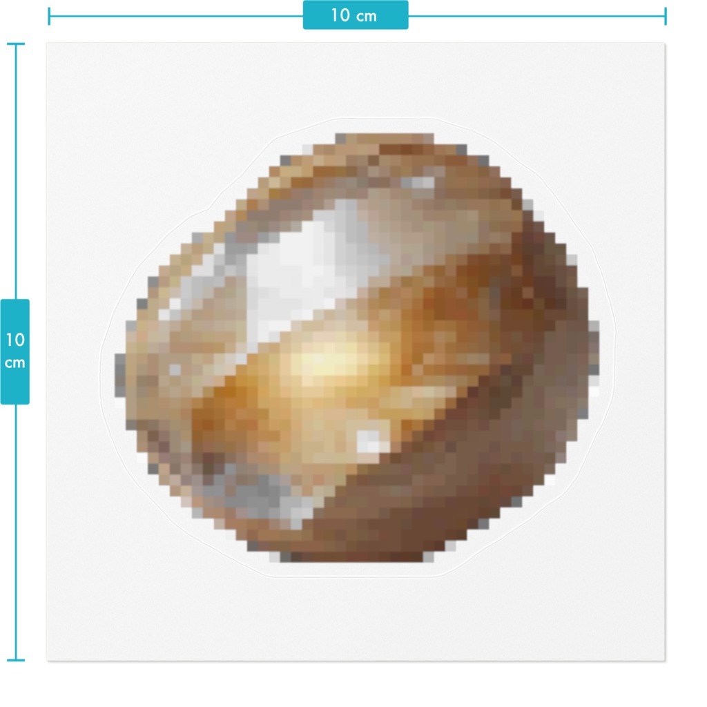 ステッカー 【クリスタル芋】背景クリア