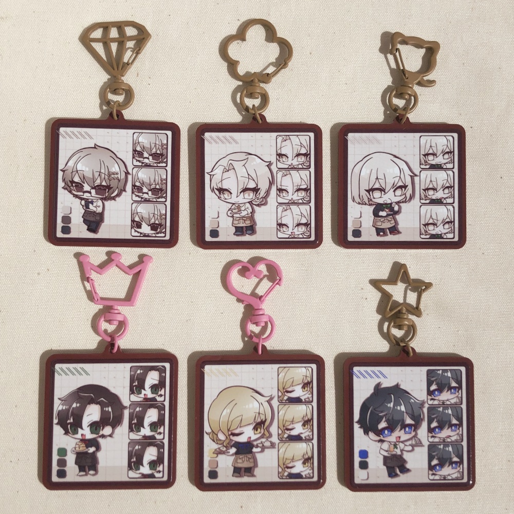 四角アクリルキーホルダー