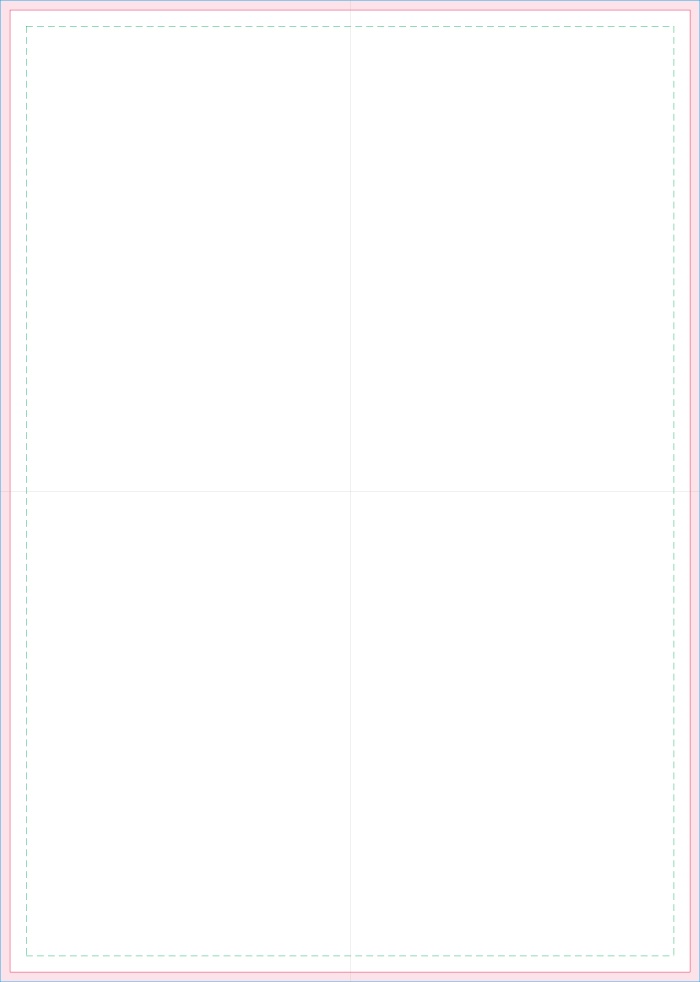 【同人誌入稿】トンボ・塗り足し済みPSDテンプレート集（B5/A5/A4/B6/文庫/新書2種・全28枚）