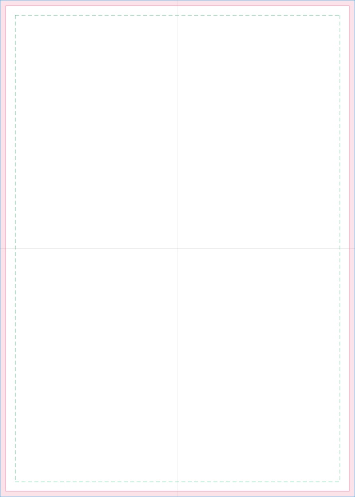 【同人誌入稿】トンボ・塗り足し済みPSDテンプレート集(B5/A5/A4/B6/文庫/新書2種・全28枚)