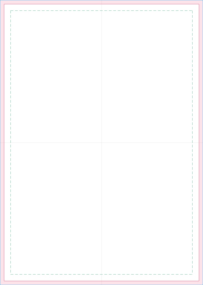 【同人誌入稿】トンボ・塗り足し済みPSDテンプレート集(B5/A5/A4/B6/文庫/新書2種・全28枚)