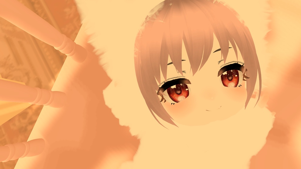 毛玉族のほわわちゃん【3Dモデル】