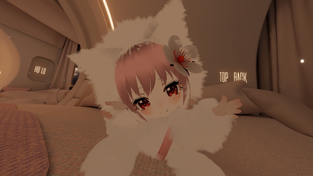 毛玉族のほわわちゃん【3Dモデル】