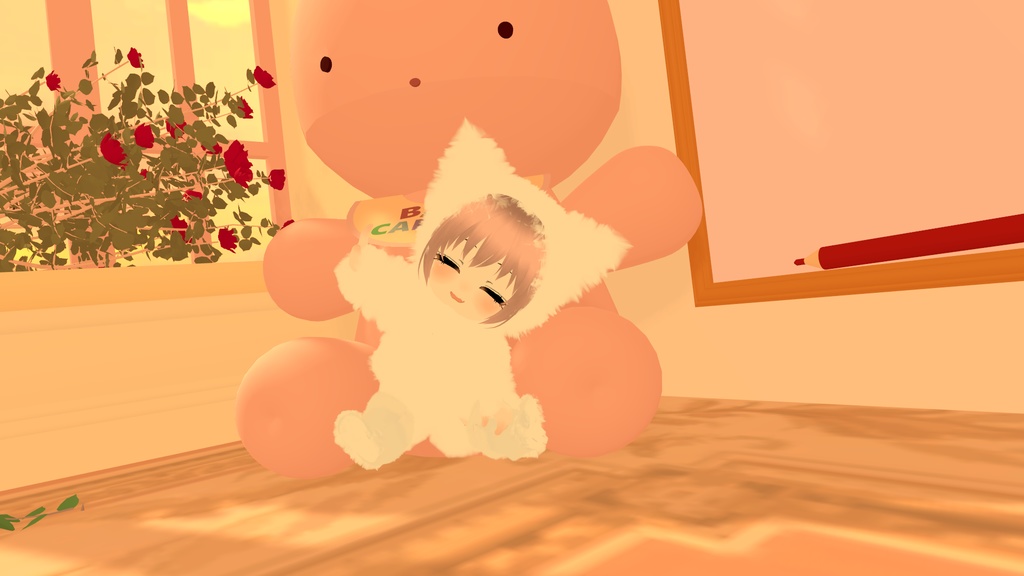 毛玉族のほわわちゃん【3Dモデル】