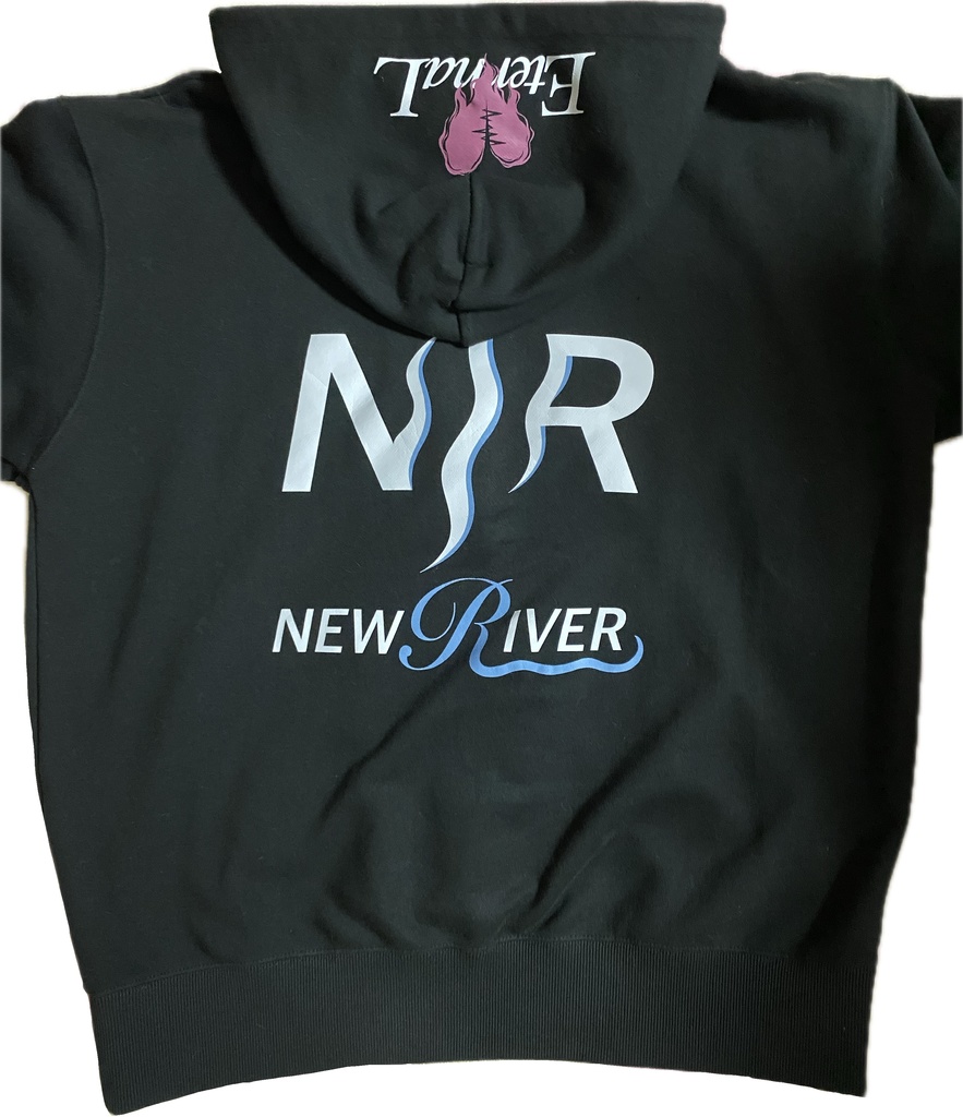 【Model:Ka1To】ジップパーカー オーバーサイズ N/R NEW RIVER