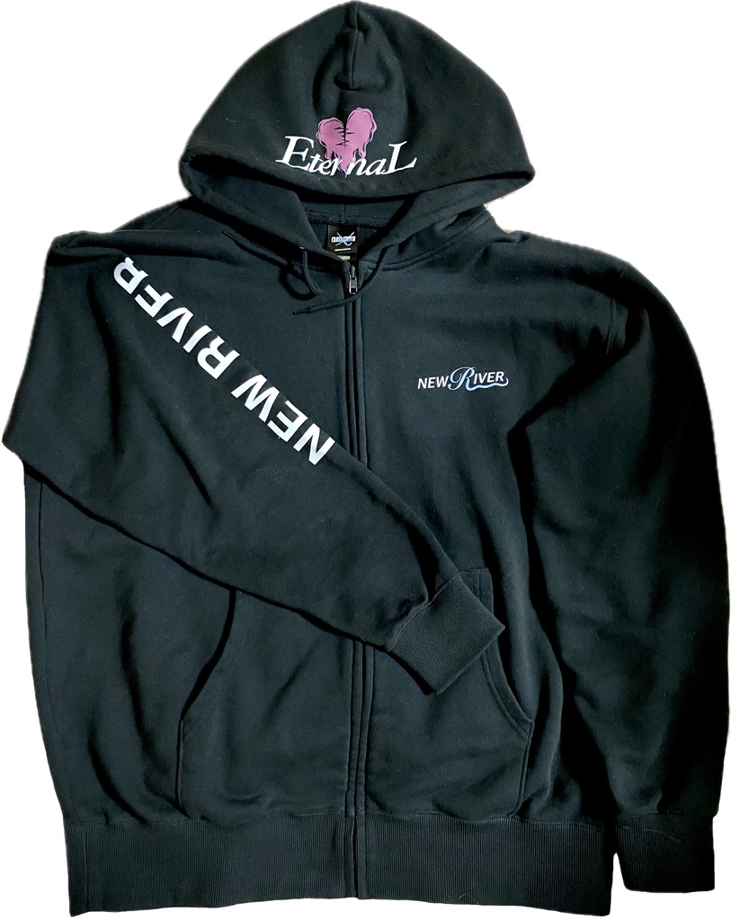 【Model:ゑる】ジップパーカー オーバーサイズ N/R NEW RIVER