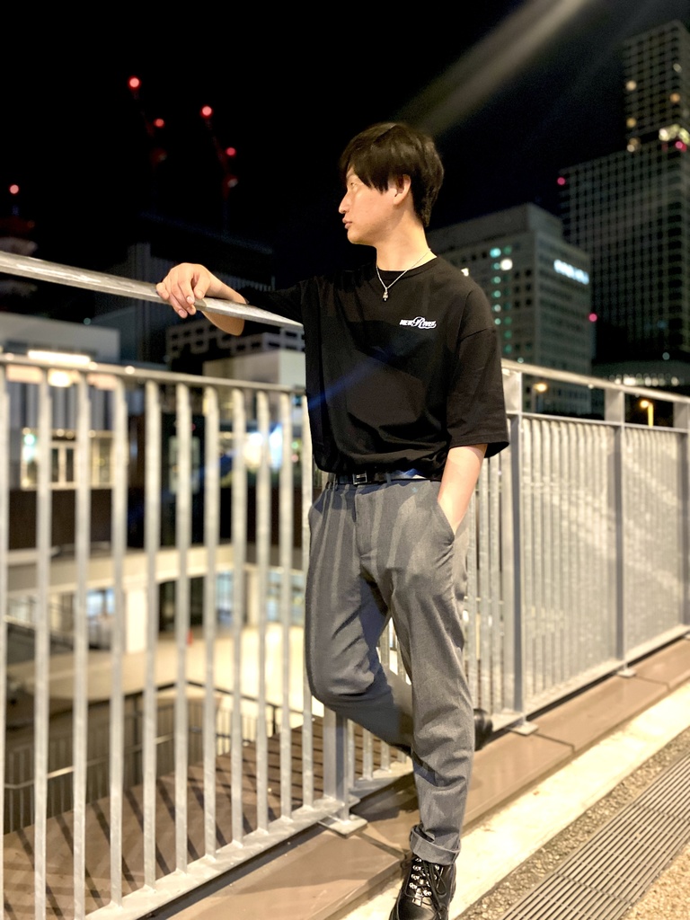 【Model:けんてぃ】ビッグシルエット Tシャツ N/R NEW RIVER メンズ XL
