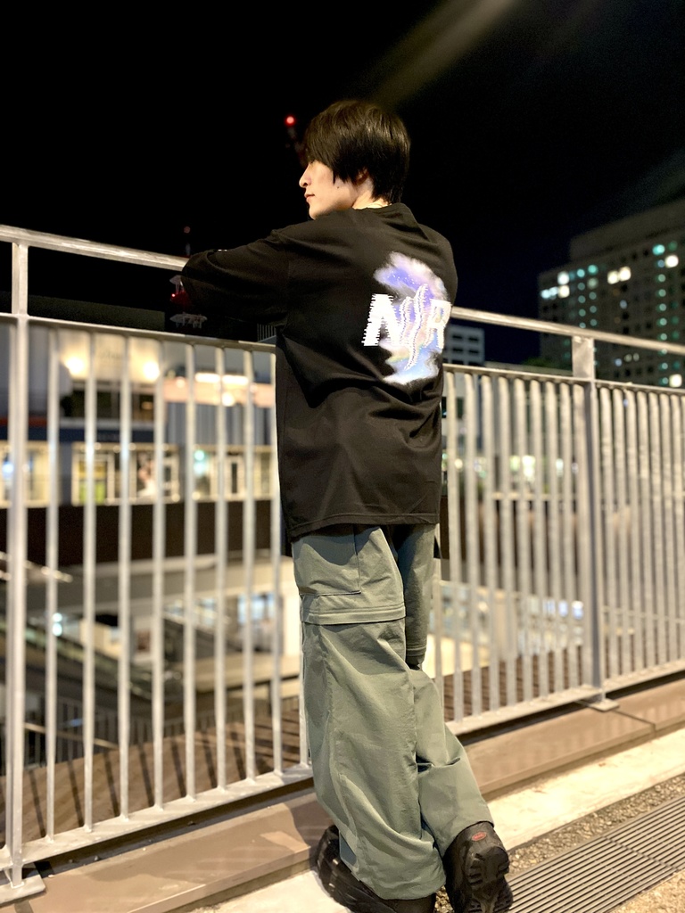 【Model:XXX】ビッグシルエット Tシャツ N/R NEW RIVER メンズ XL