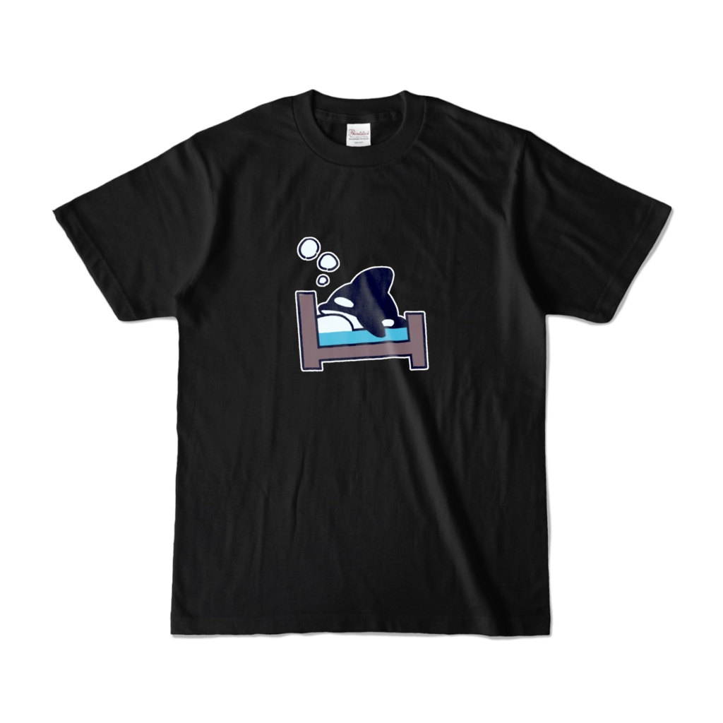 ねみシャチTシャツ黒