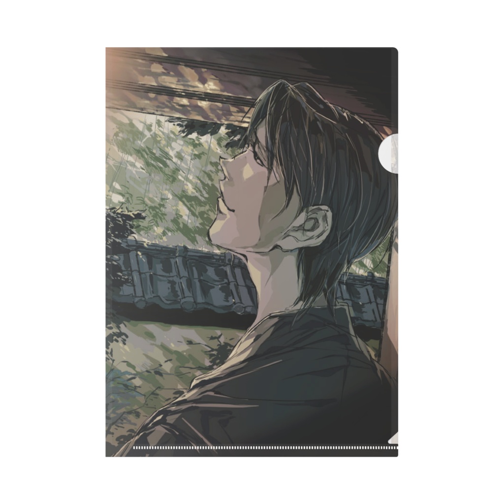 秋らしく…青年のクリアファイル