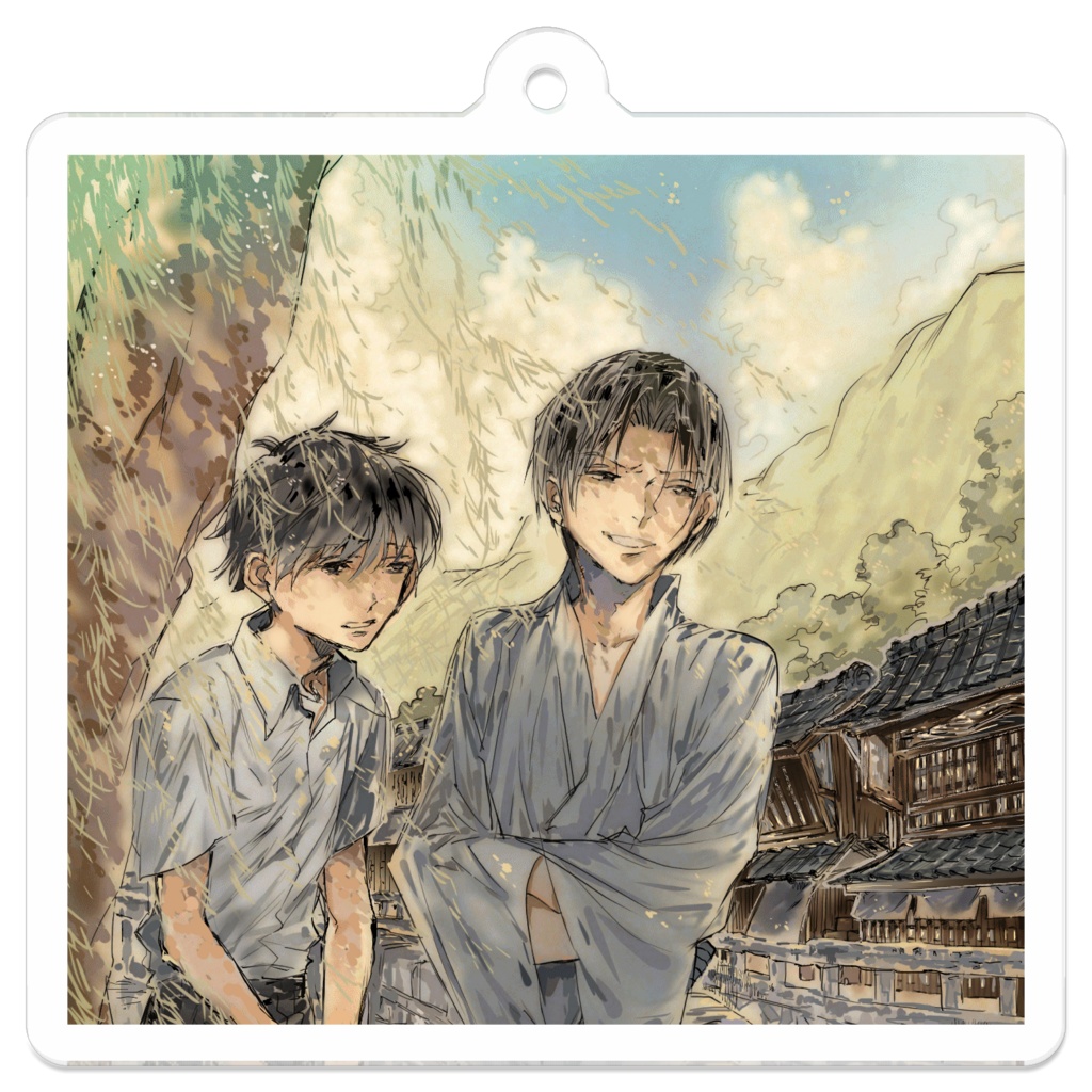 夏の宿場町。青年×少年
