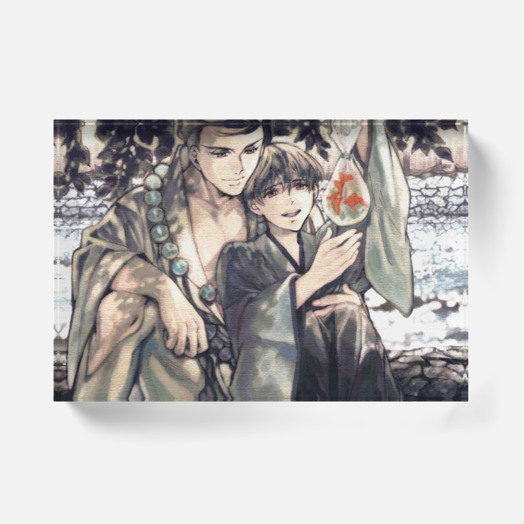 夏、きらめく水面と金魚たち