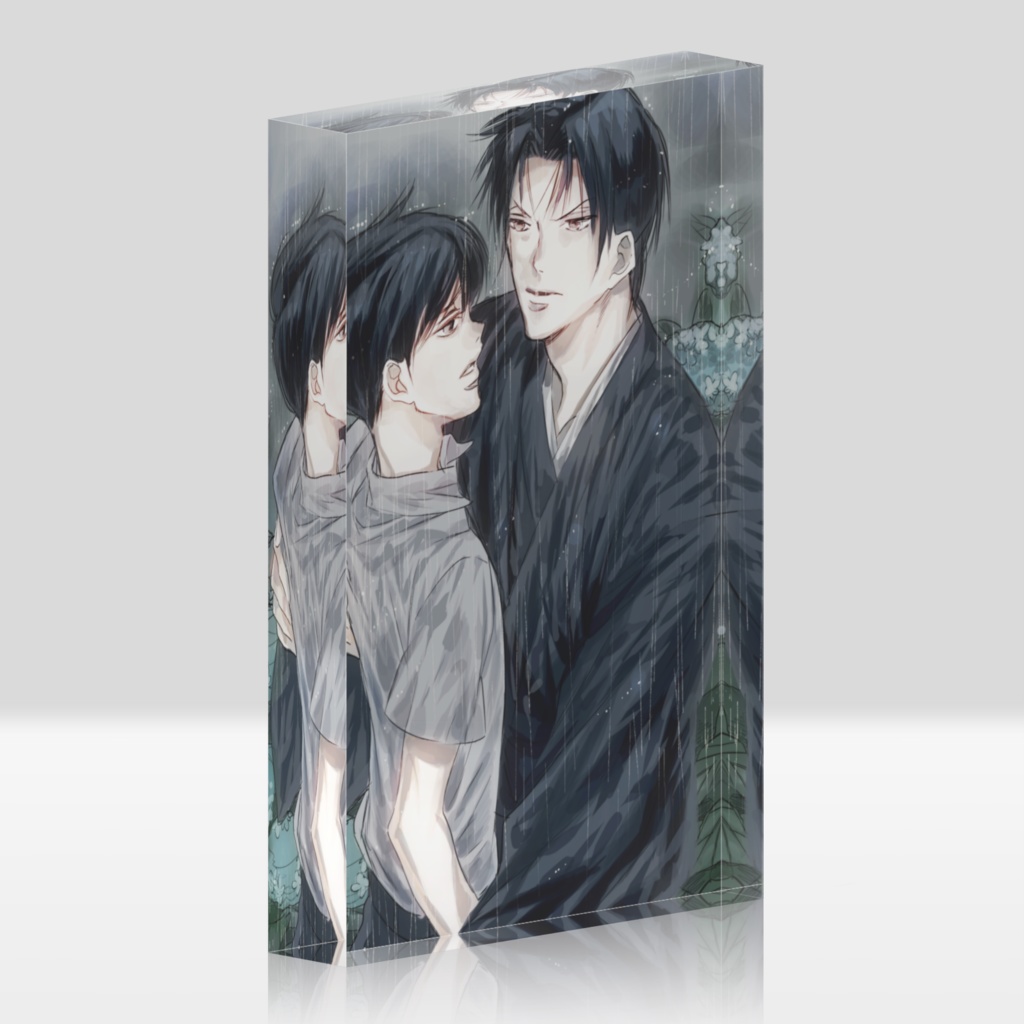 梅雨の中の二人