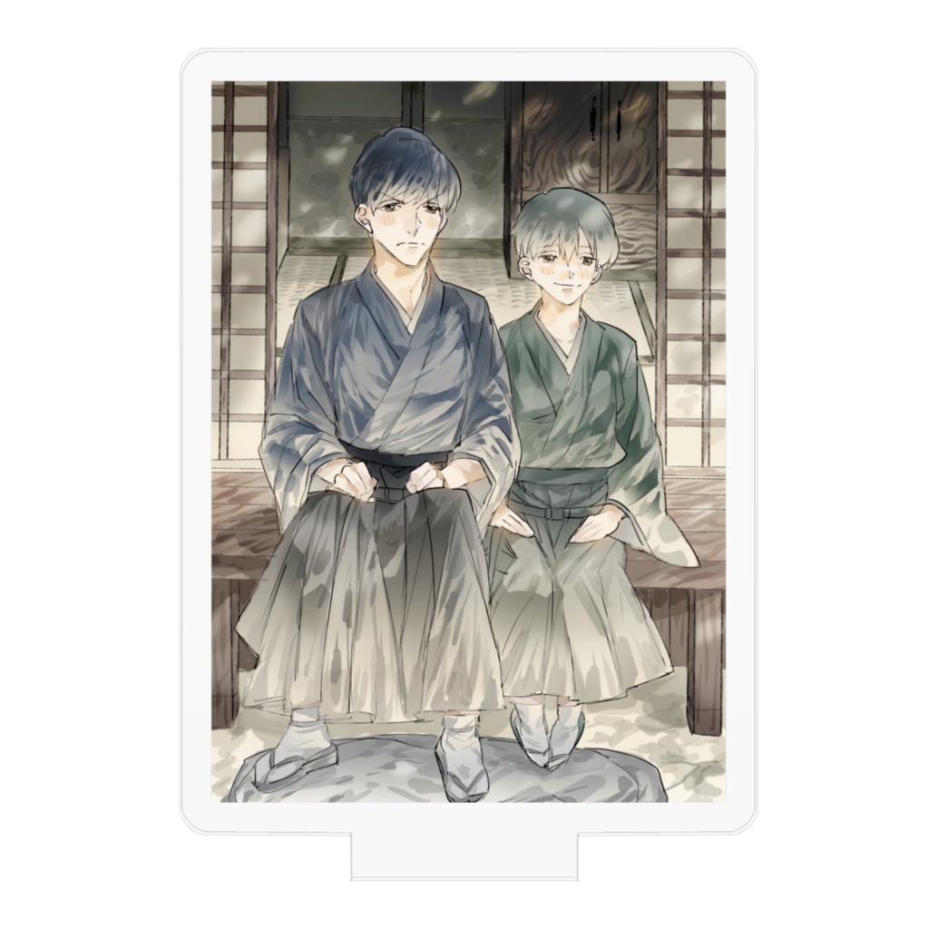 BL漫画本の表紙風のふたり