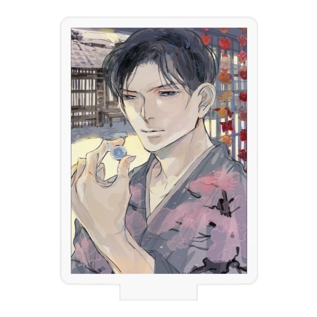 夏の宿場町と麗しい佳人