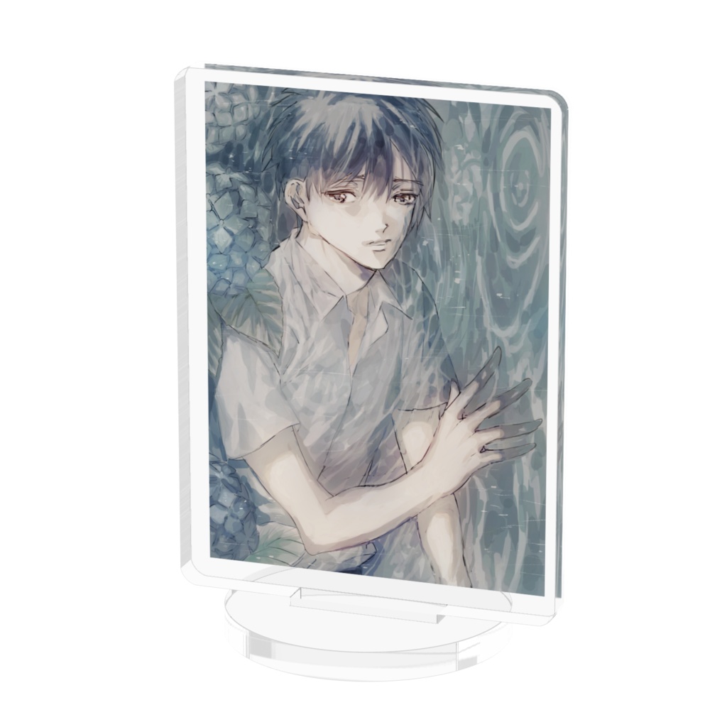 雨と少年と紫陽花