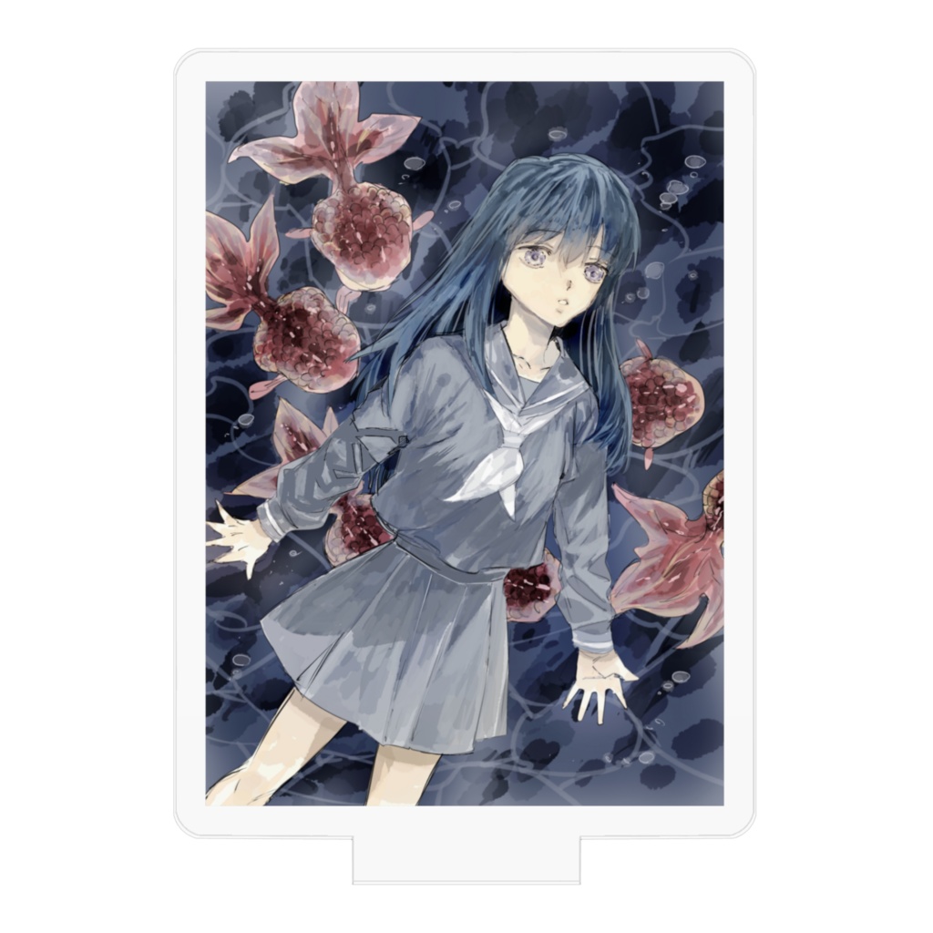 金魚とセーラー服