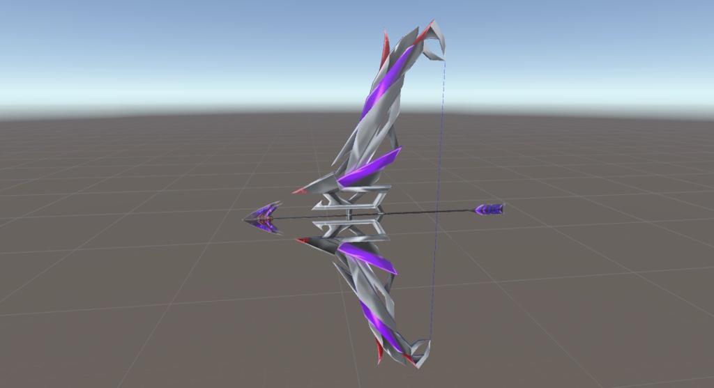 ３Ｄモデル【黒き弓矢】