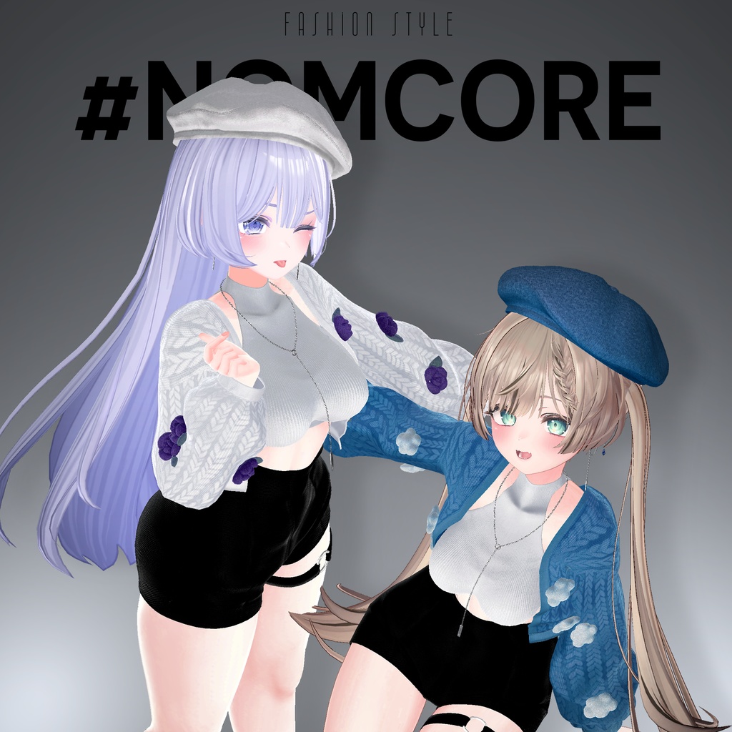 【#CORE】 Knit Cardigan Set しなの & 愛莉