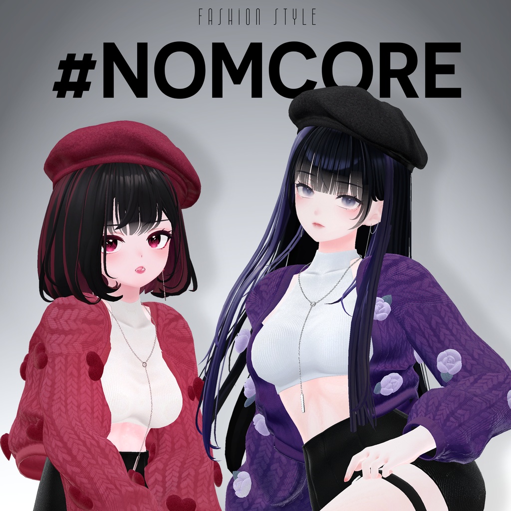 【#CORE】 Knit Cardigan Set しなの & 愛莉