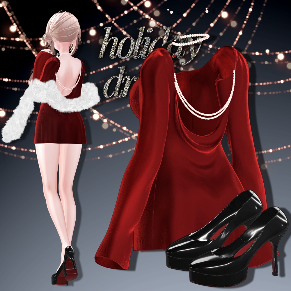 【#CORE】 Holiday_dresses_2set