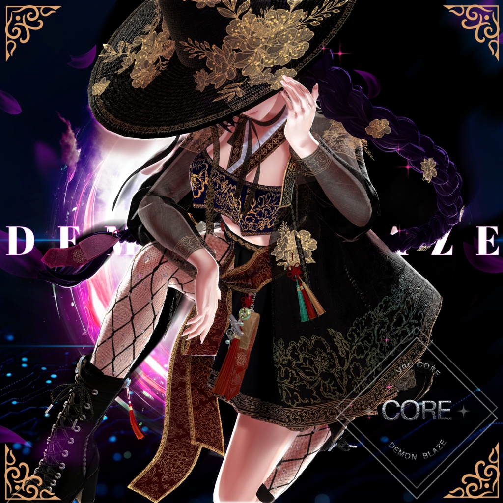 [#CORE] DEMON BLAZE 韓服 Modernized Korean Hanbok