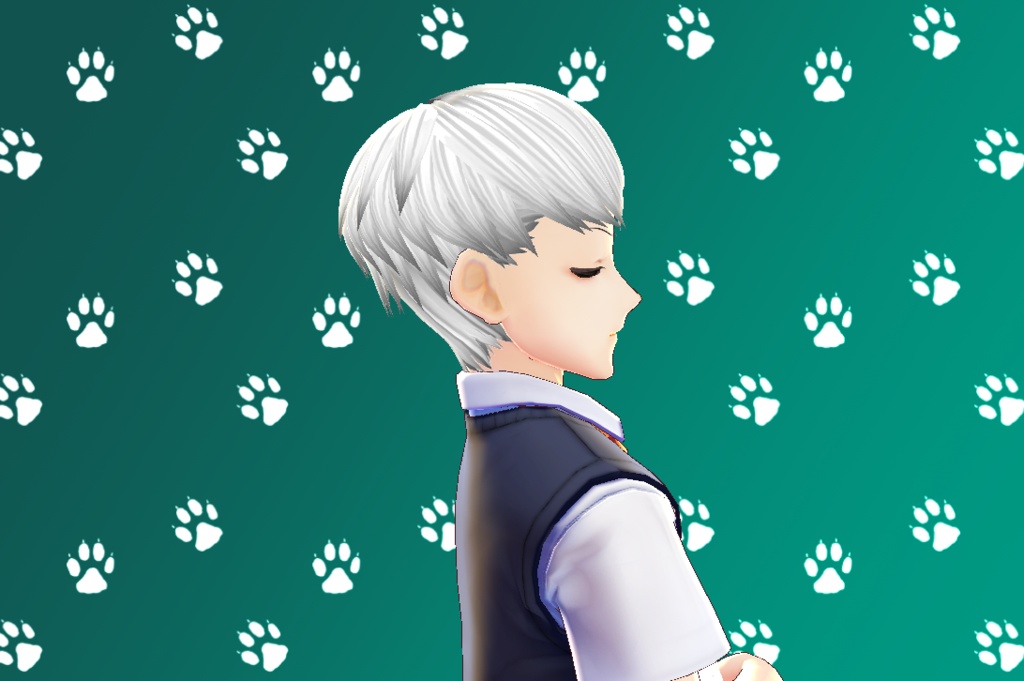 Vroid シンプル髪型