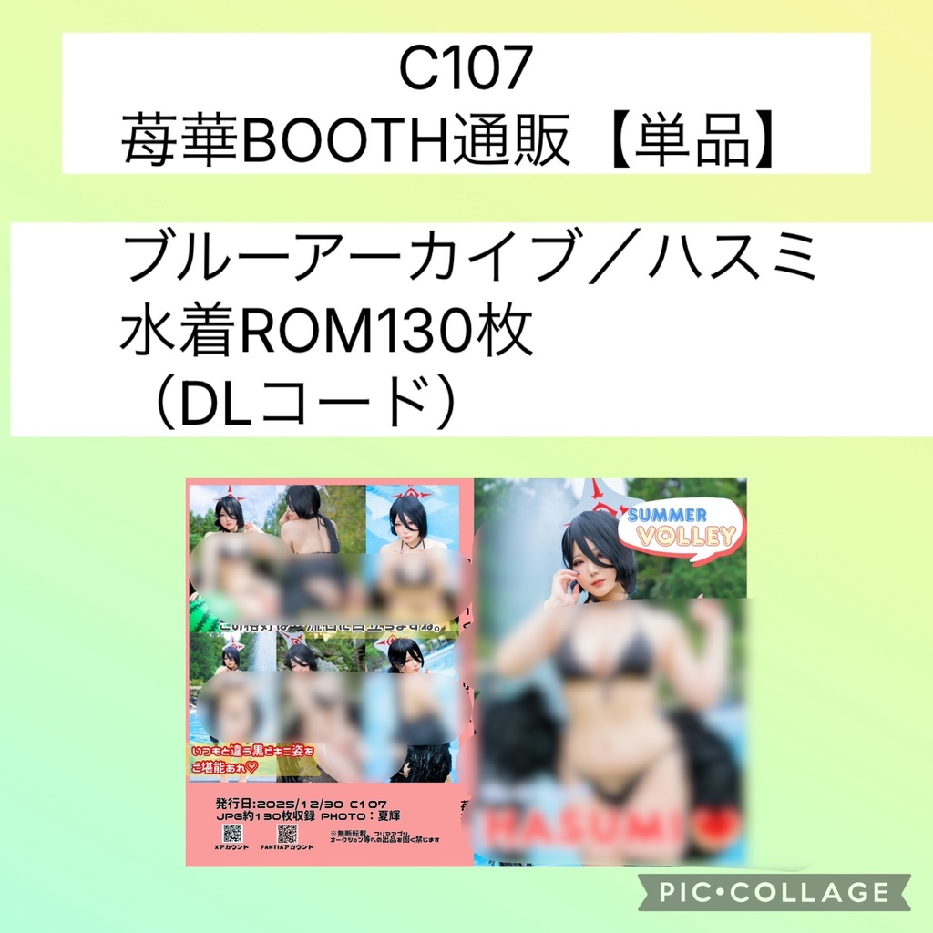 【C107】ブルアカ／ハスミ／水着ROM