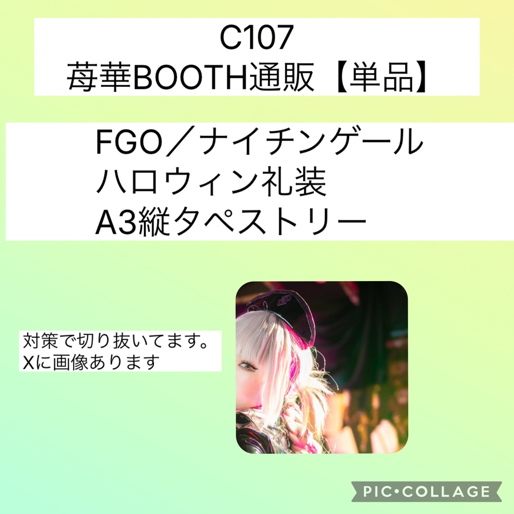 【C107】FGO／ナイチンゲールハロウィンA3タペストリー