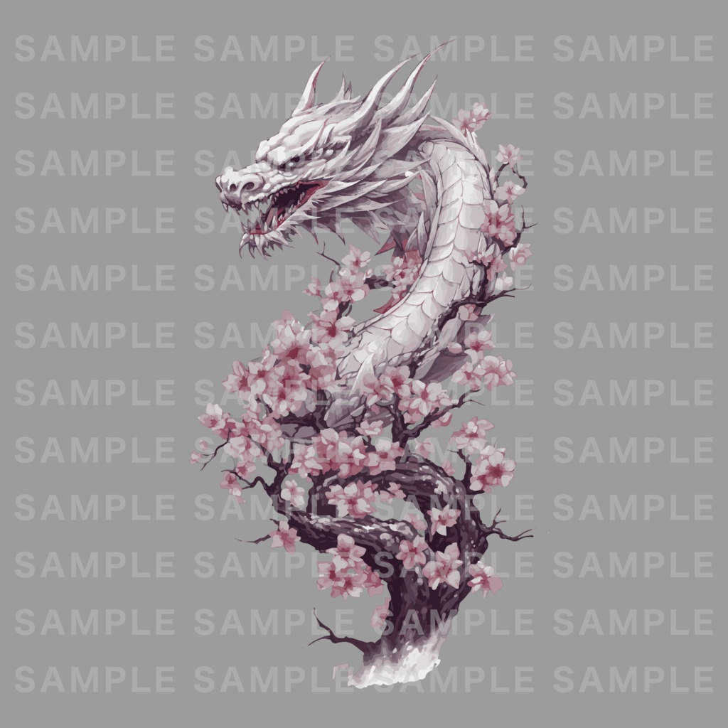 桜昇龍 Rising Dragon 刺青 入れ墨 タトゥー デカール