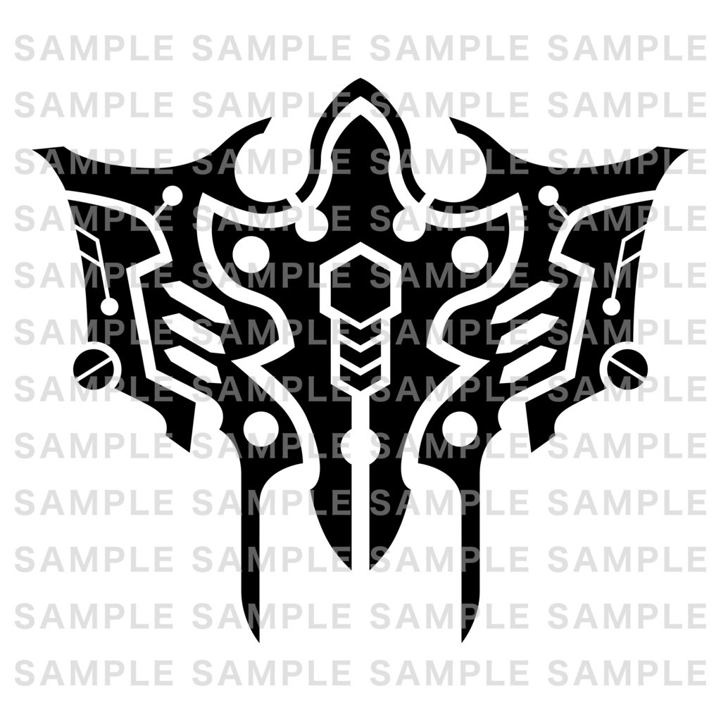 Cyber tribal 刺青 入れ墨 タトゥー デカール サイバーパンク トライバル