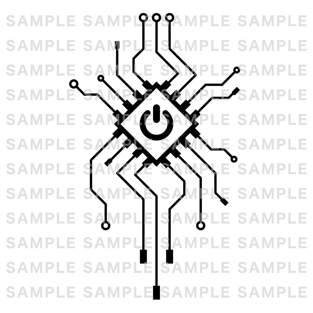 Electronic tattoo set タトゥー デカール 刺青 入れ墨 サイバーパンク