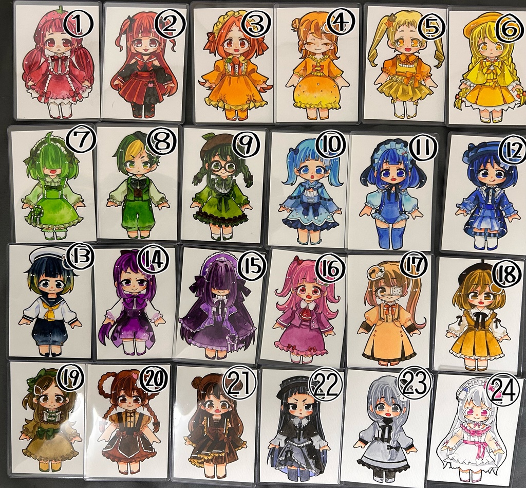 クレヨン擬人化原画