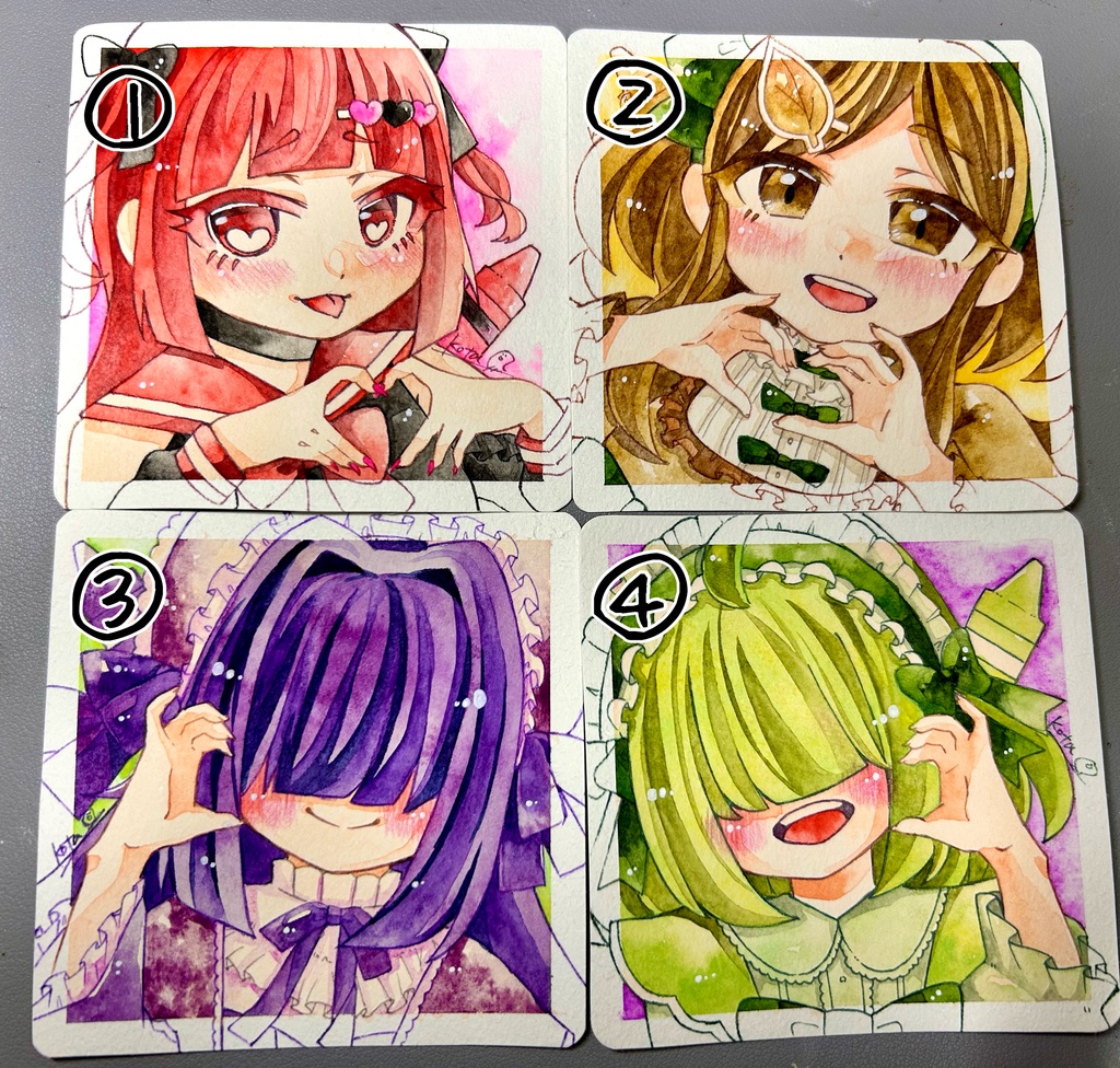 クレヨン擬人化ドローイング②