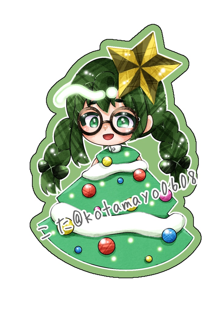 クリスマスフレークシール