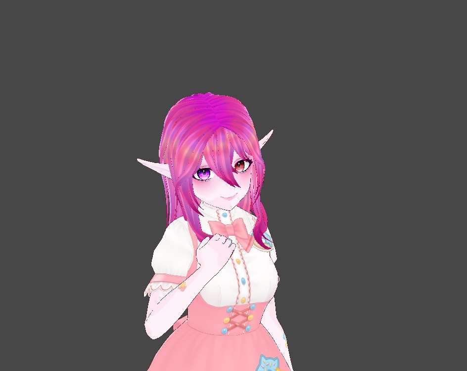 Vroid studio free hairstyle "chaos and water"