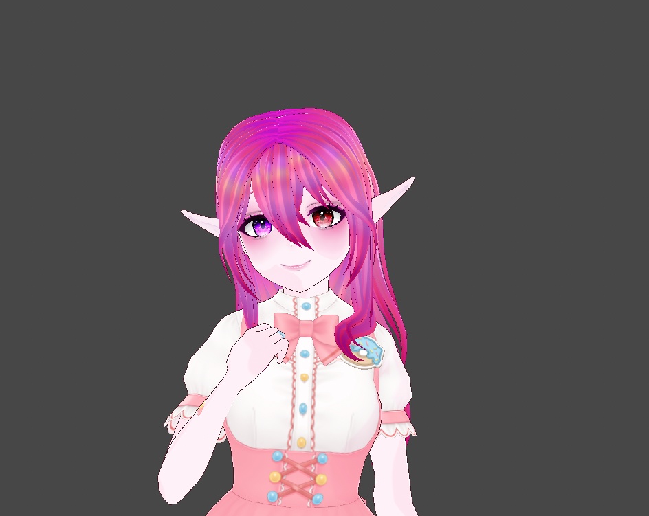 Vroid studio free hairstyle "chaos and water"