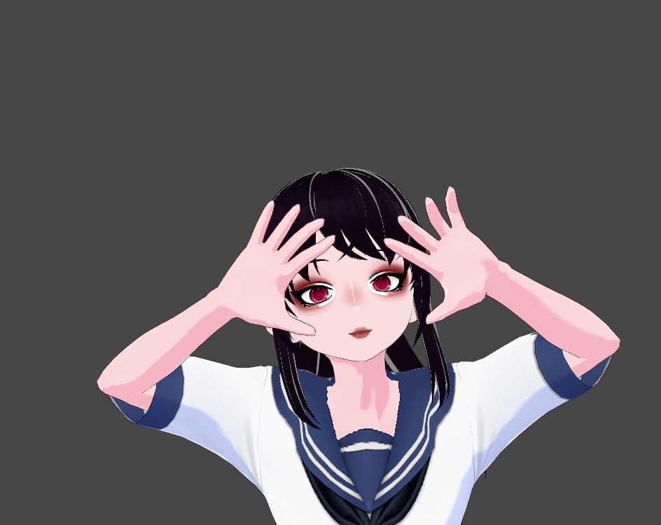 Vroid studio free makeup "yandere makeup"