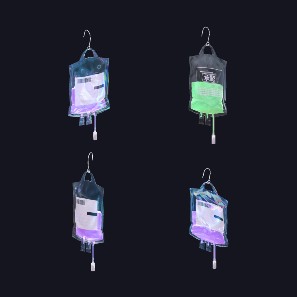 IV Bag Earring