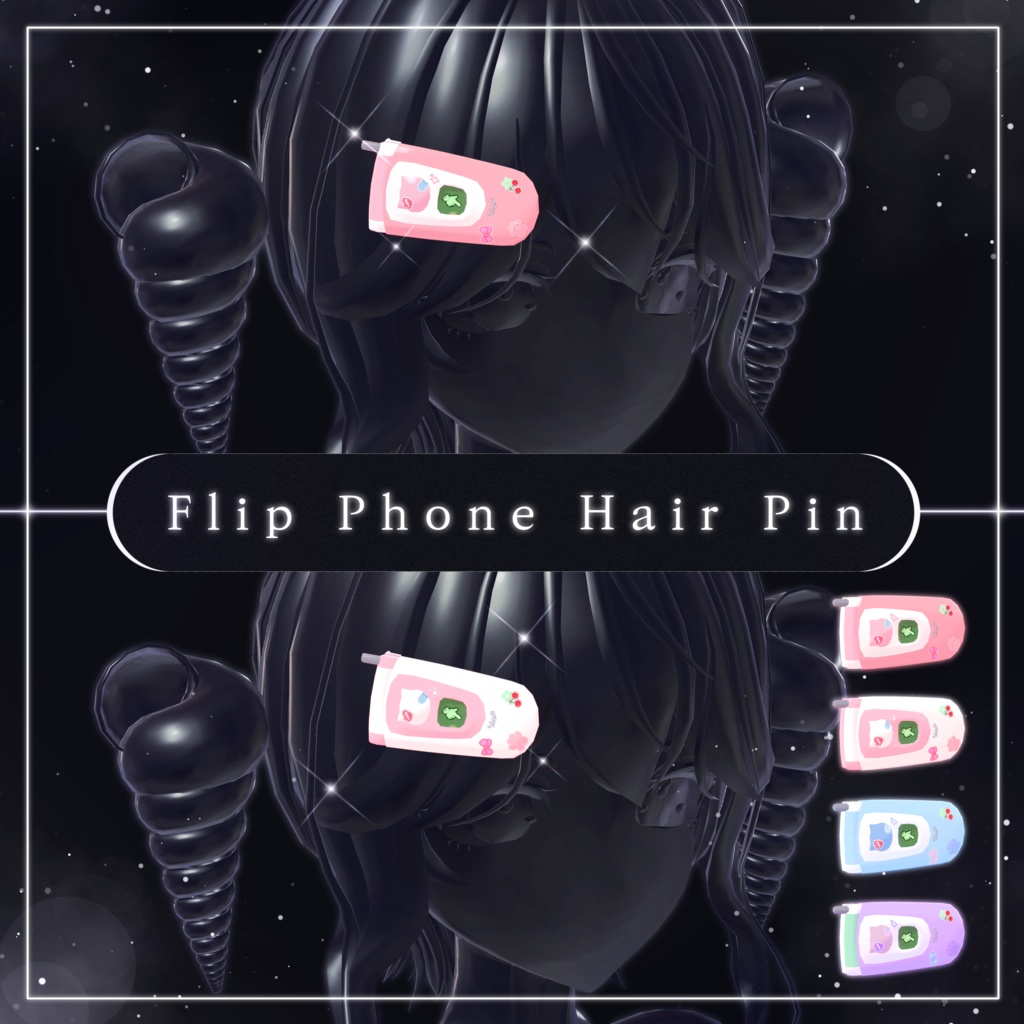 Flip Phone Hair Pin