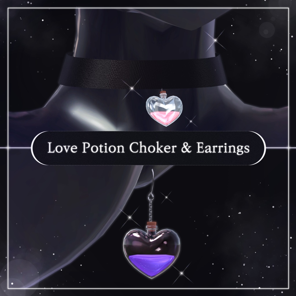 Love Potion Choker & Earrings