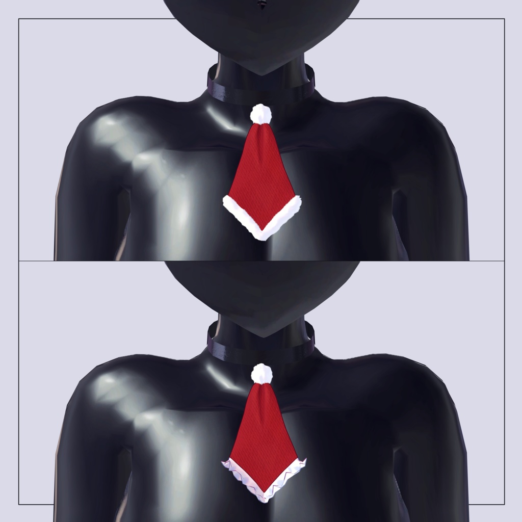Santa Hat Choker Tie