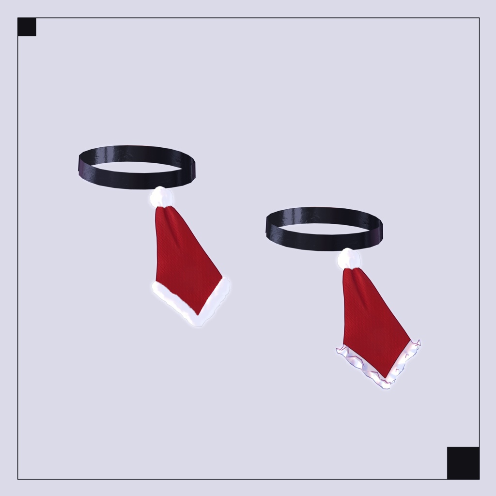 Santa Hat Choker Tie