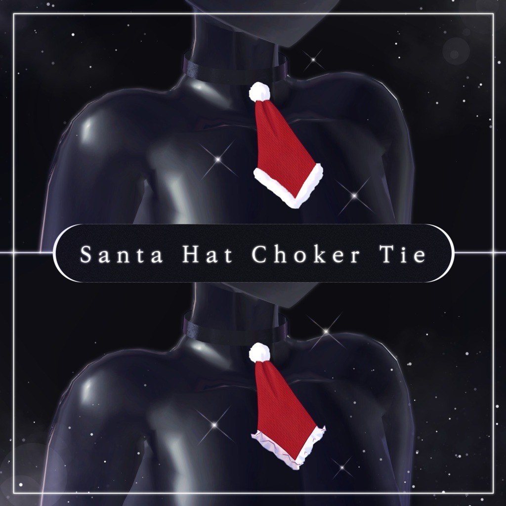 Santa Hat Choker Tie