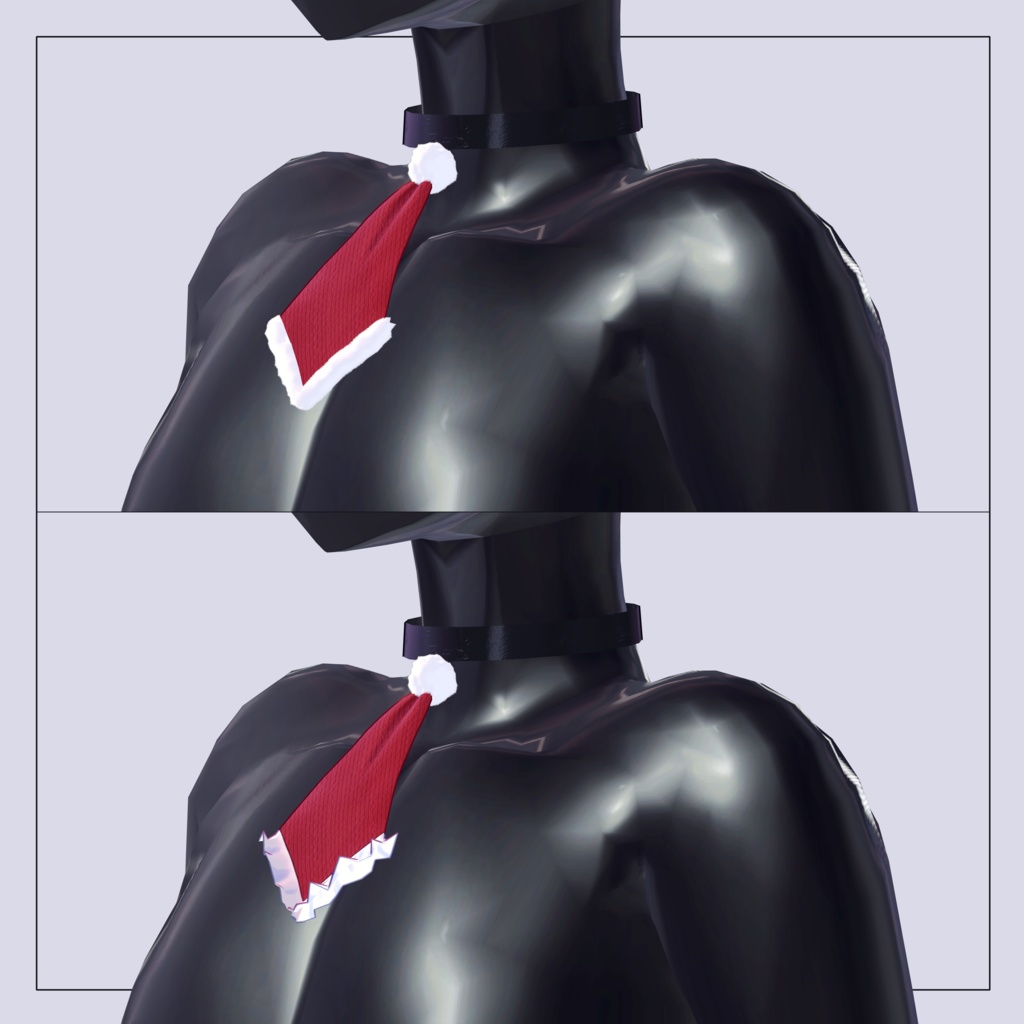 Santa Hat Choker Tie