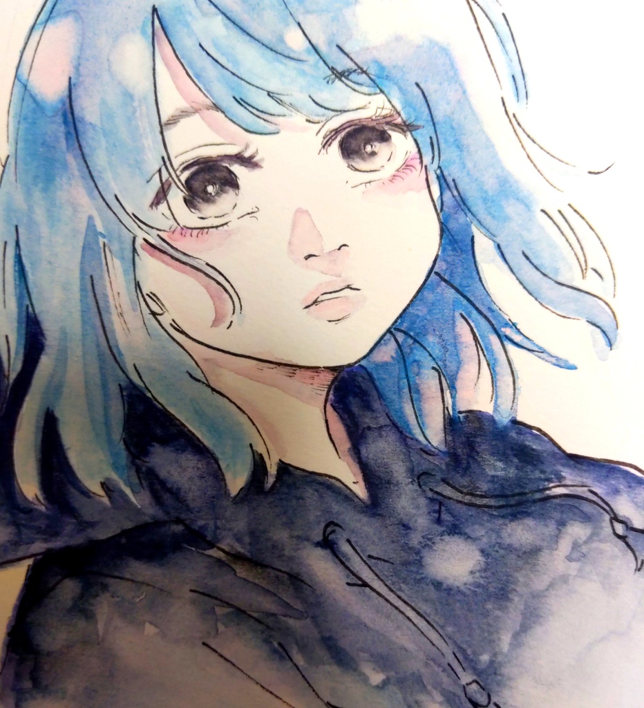 ドローイング　「蒼」