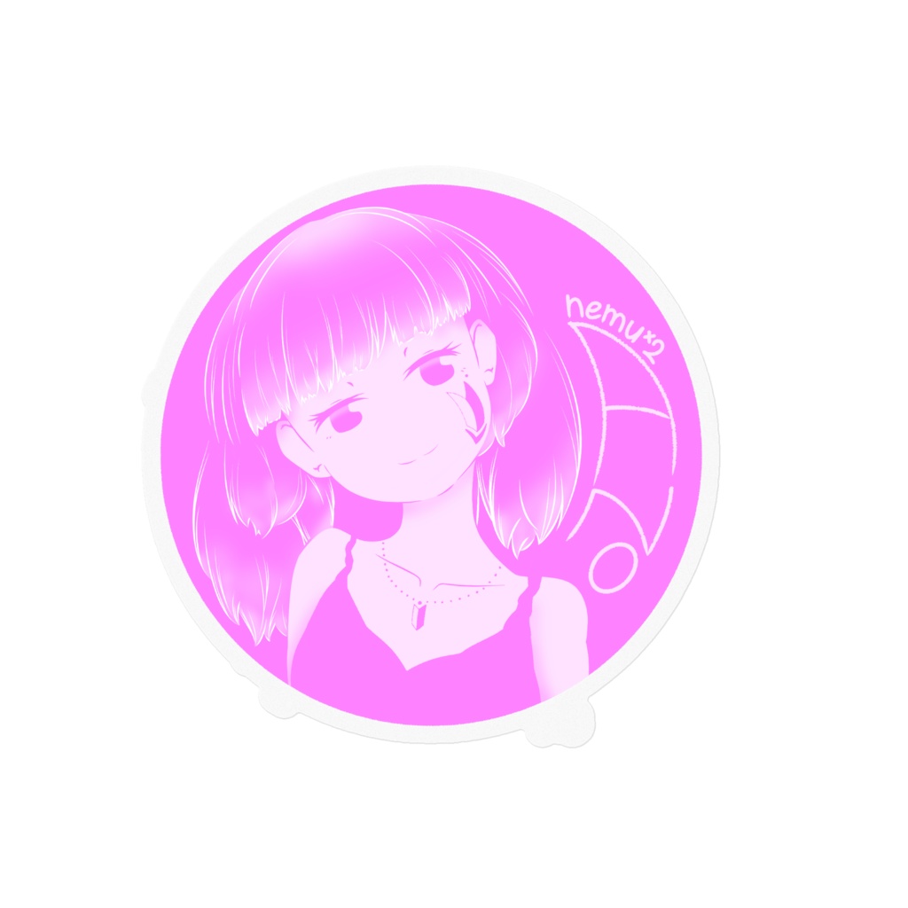 あののんのすてっかー(みちのしん絵)