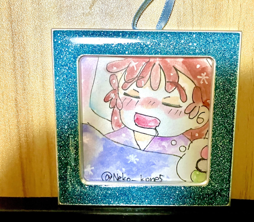 額ありミニイラスト　勘右衛門　アナログバージョン