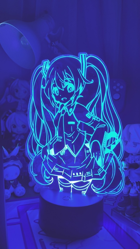 初音ミクアクリルLEDライト