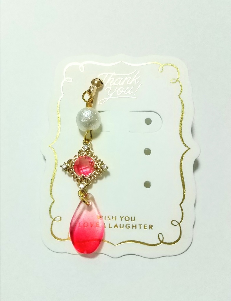 花弁一片 片耳イヤリング